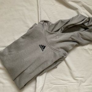 Gray adidas athletic hoodie